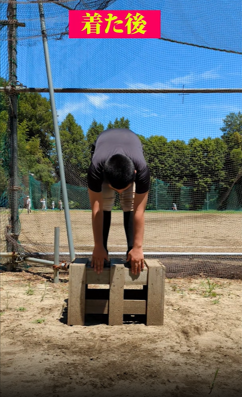 熊本の中学生硬式野球のボーイズリーグ熊本西部ボーイズでのすごいアンダーシャツ着用体験1