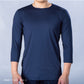 Super Heroes Undershirt, 3/4 Sleeves, Suitable for High School Baseball, Adults, General All Seasons, Round Neck, Navy Blue